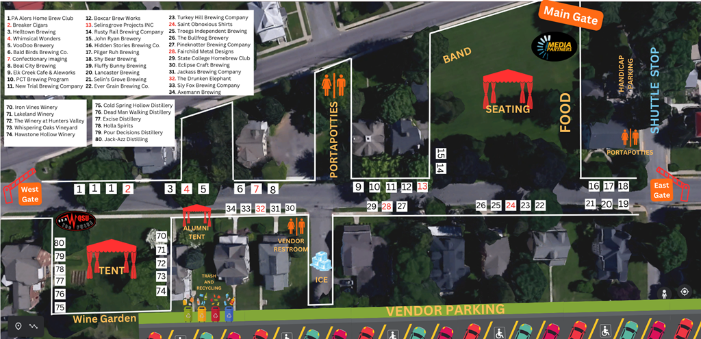 2024 Brew Fest Map