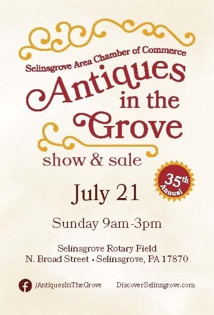 Antiques in the Grove Poster